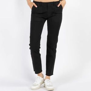 Nili Lotan black corduroy Jenna pants